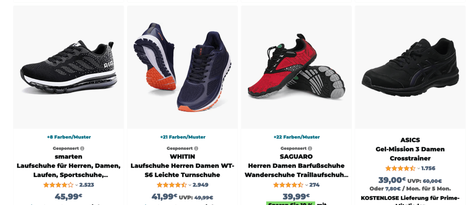 Laufschuhe für unter 100 Euro Meine Testsieger 2022